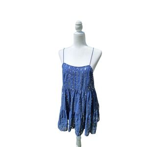 NWT Urban Outfitters medium blue sequin mini dress